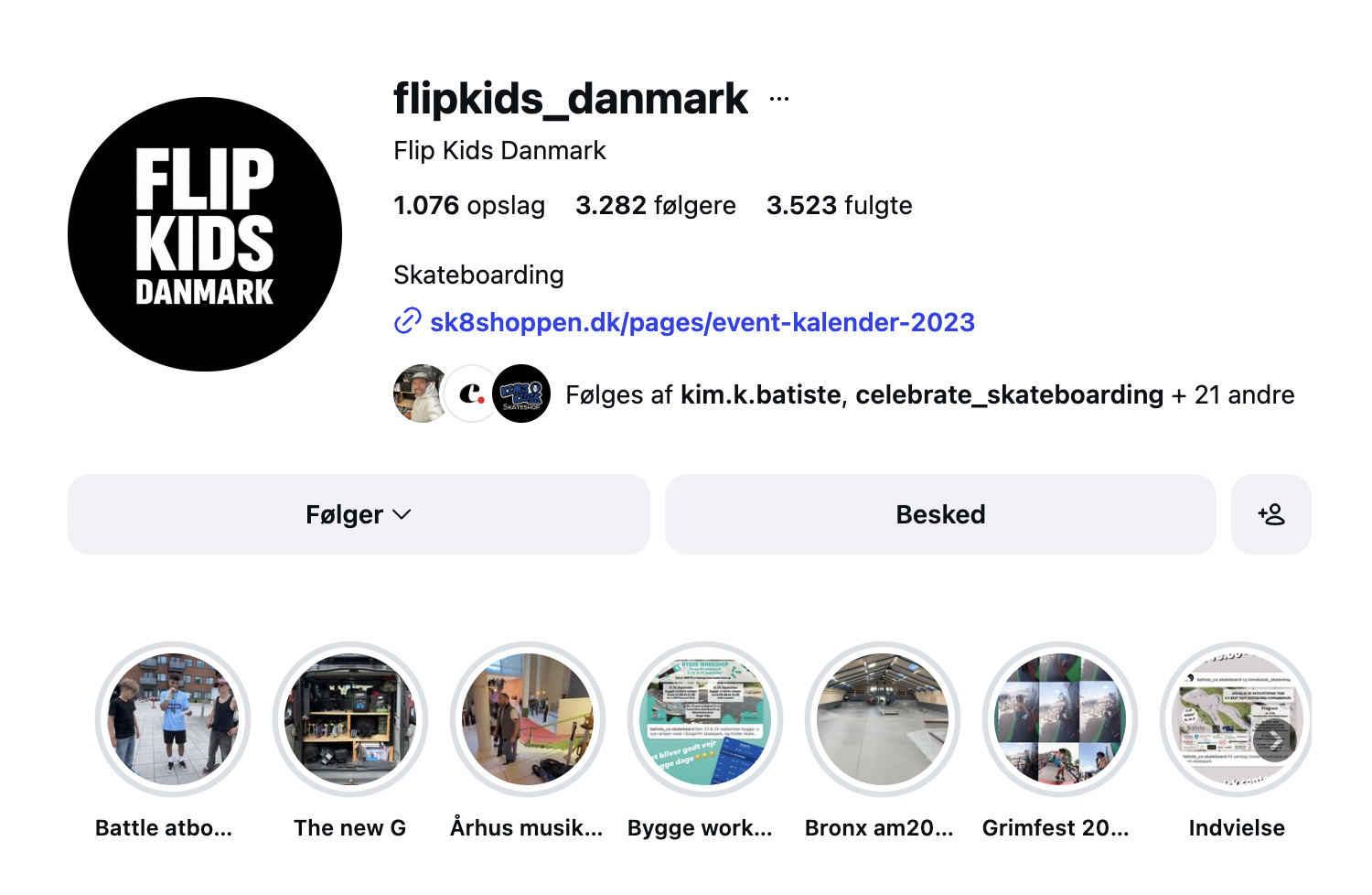 FlipKids Danmark Instagram